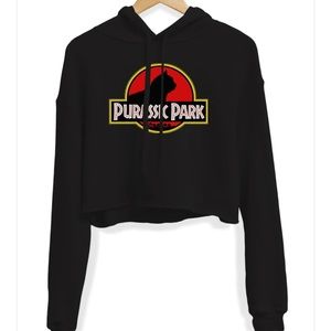 Purassic Park Cropped Hoodie
